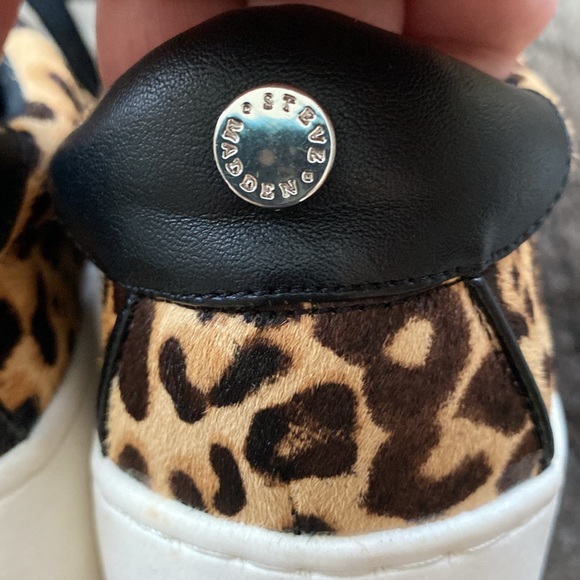 Steve Madden Bertie Platform Sneaker in Leopard Print Cowhide. Size 7M. EUC. - Picture 9 of 14